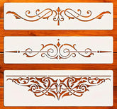 victorian border stencil set