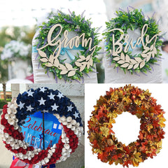 Cliths Wooden Wreath Frames for Crafts MDF Hoop Rings DIY Floral Decor Pack of 6 or 12 Home Wall Decorations