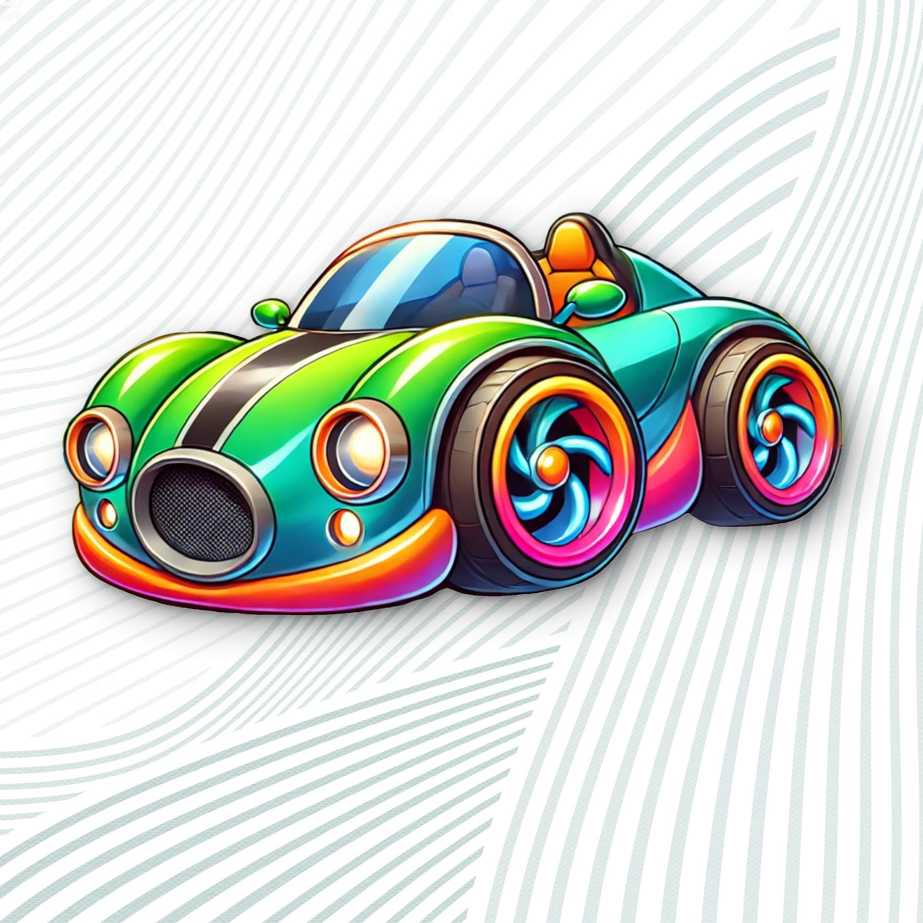 removable 3d mdf sports car cutouts for nursery décor