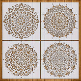square pet stencil for floor and wall painting