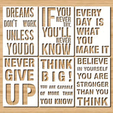 motivational stencils for wall