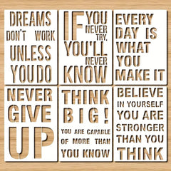 motivational stencils for wall