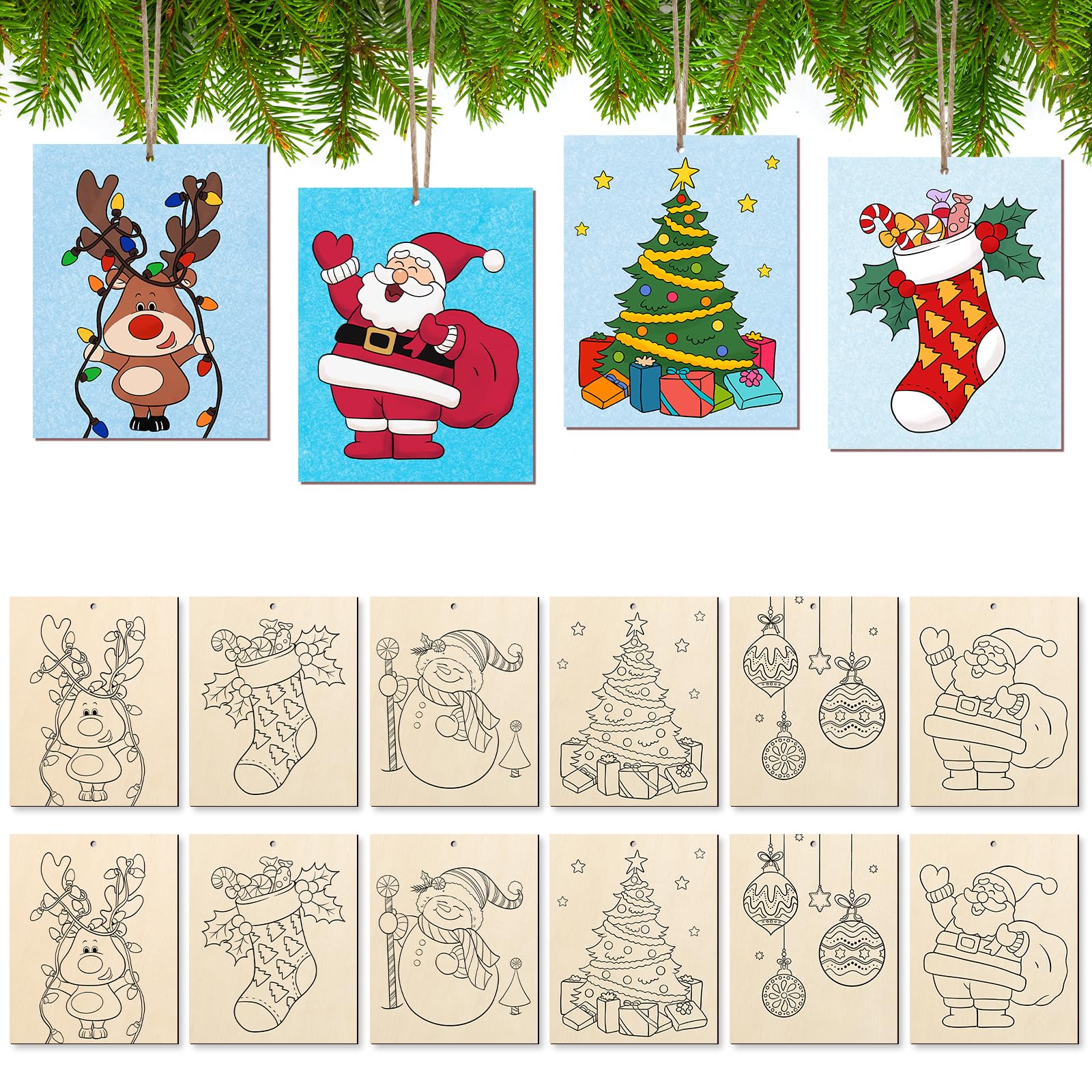 unfinished wooden animal cutouts animal craft kit for kids MDF craft board animals for kids DIY animal crafts cutouts for kids craft set