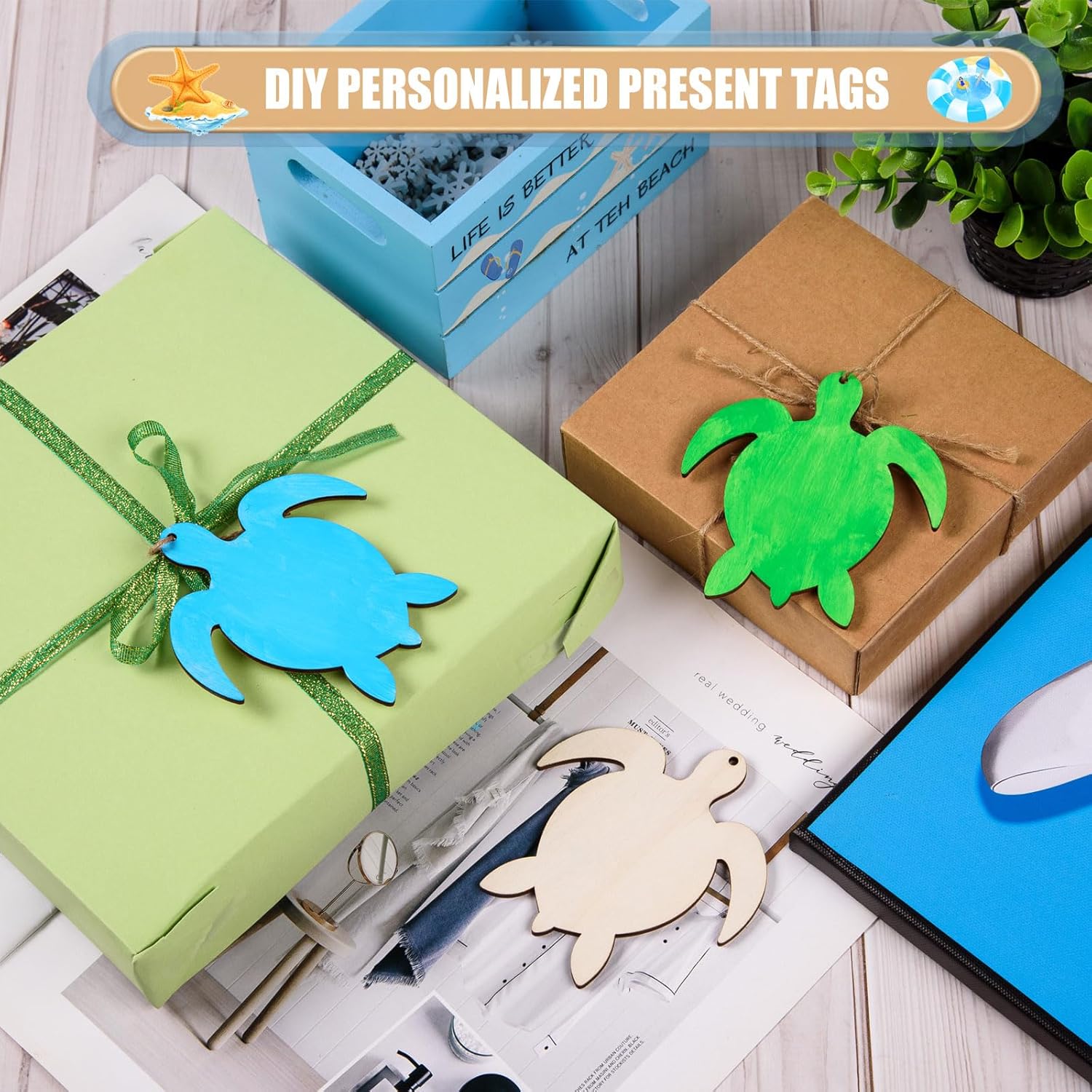 diy wooden turtle craft shapes for home decoration