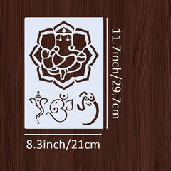 ganesha stencils reusable