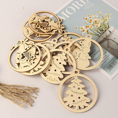 wooden christmas tree ornaments