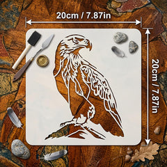 eagle animal stencil for acrylic painting