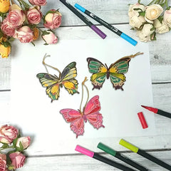Paintable wooden insect figures for creative decoration