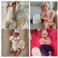 wooden milestone plaques baby boy