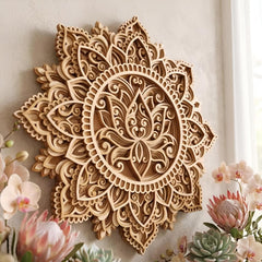 decorative lotus mandala wall hanging