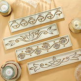 wooden rangoli stencils for diwali decoration