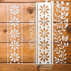 pet stencil for acrylic border painting