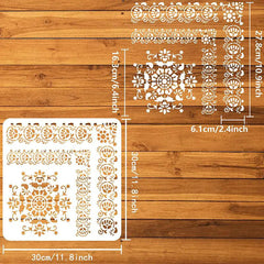 wall art floral template