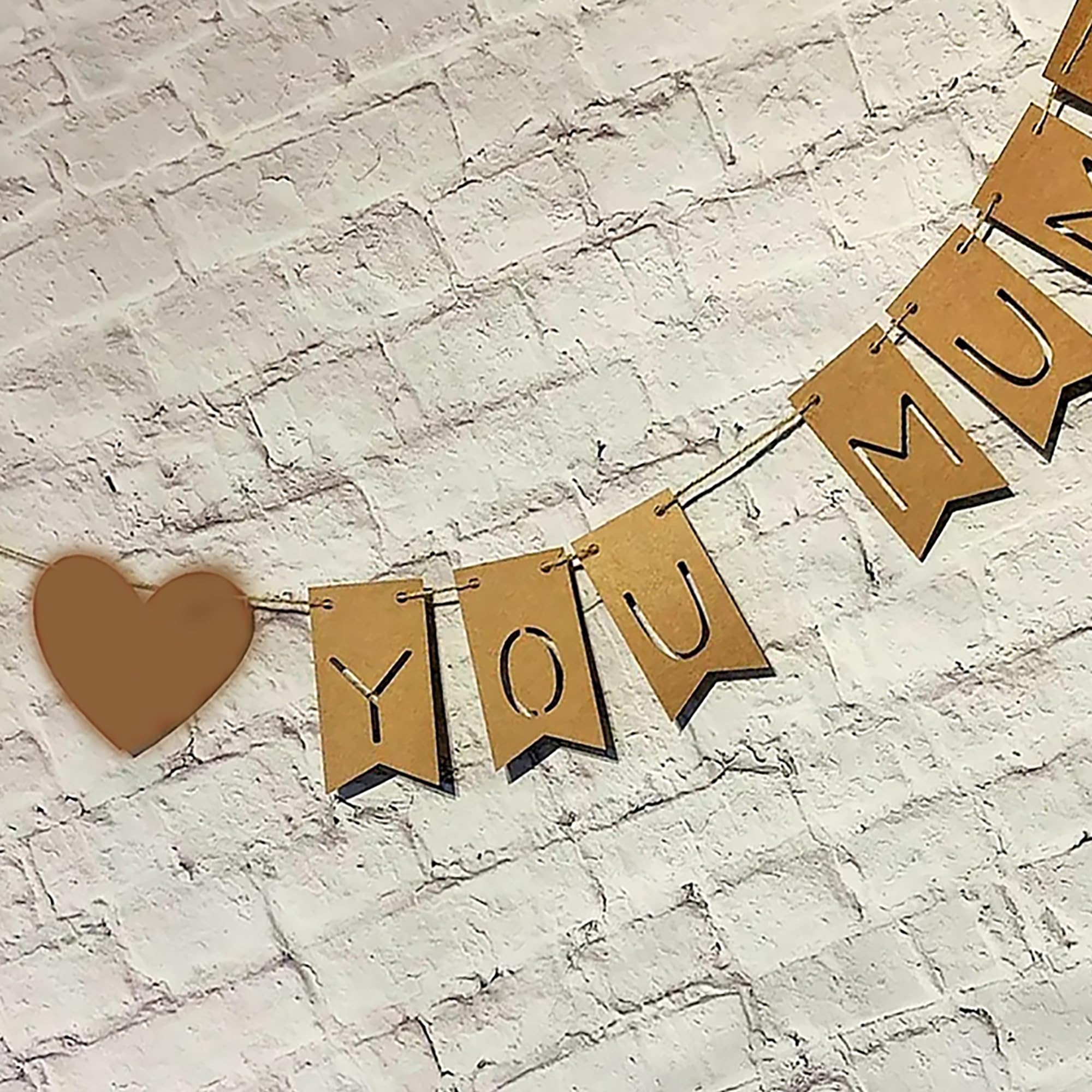 rustic heart mothers day décor