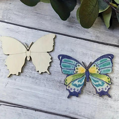 Bulk pack DIY wood butterfly cutouts for painting art
