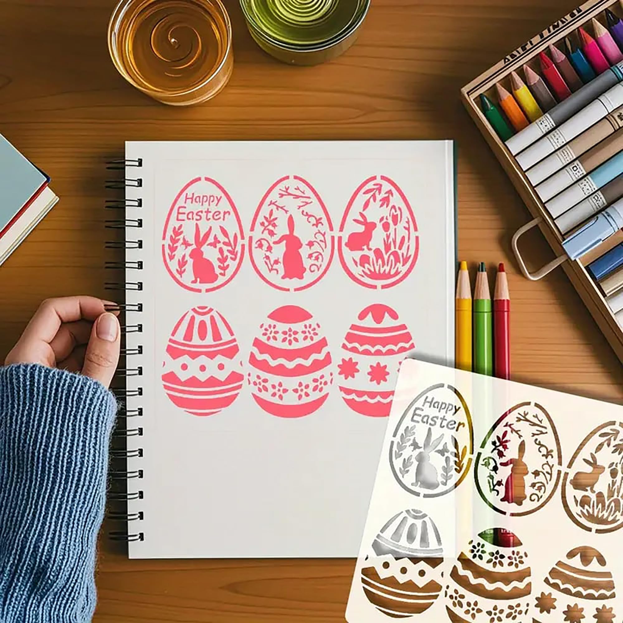 fabric painting bunny template