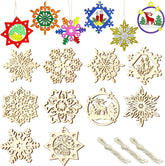 wooden snowflake crafts children