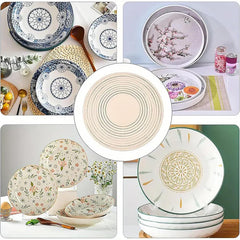 Cliths 11 Pcs Wooden Concentric Circle Cutout Set – Ideal for Pottery, Modeling, DIY Clay Craft
