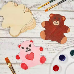 american elm wooden bear cutouts