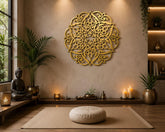 golden mandala wall decor