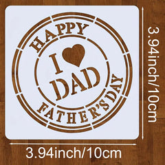 fathers day stencil set 9 pieces