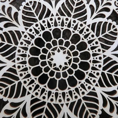 Cliths Floral Mandala Wall Hanging MDF Wooden Home Decor Woodland Flower Cutout MDF Ornament