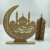 Cliths Ramadan Moon Table Decor Islamic Crescent Eid Mubarak Muslim Festival Display
