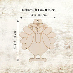 wooden turkey cutouts for crafts