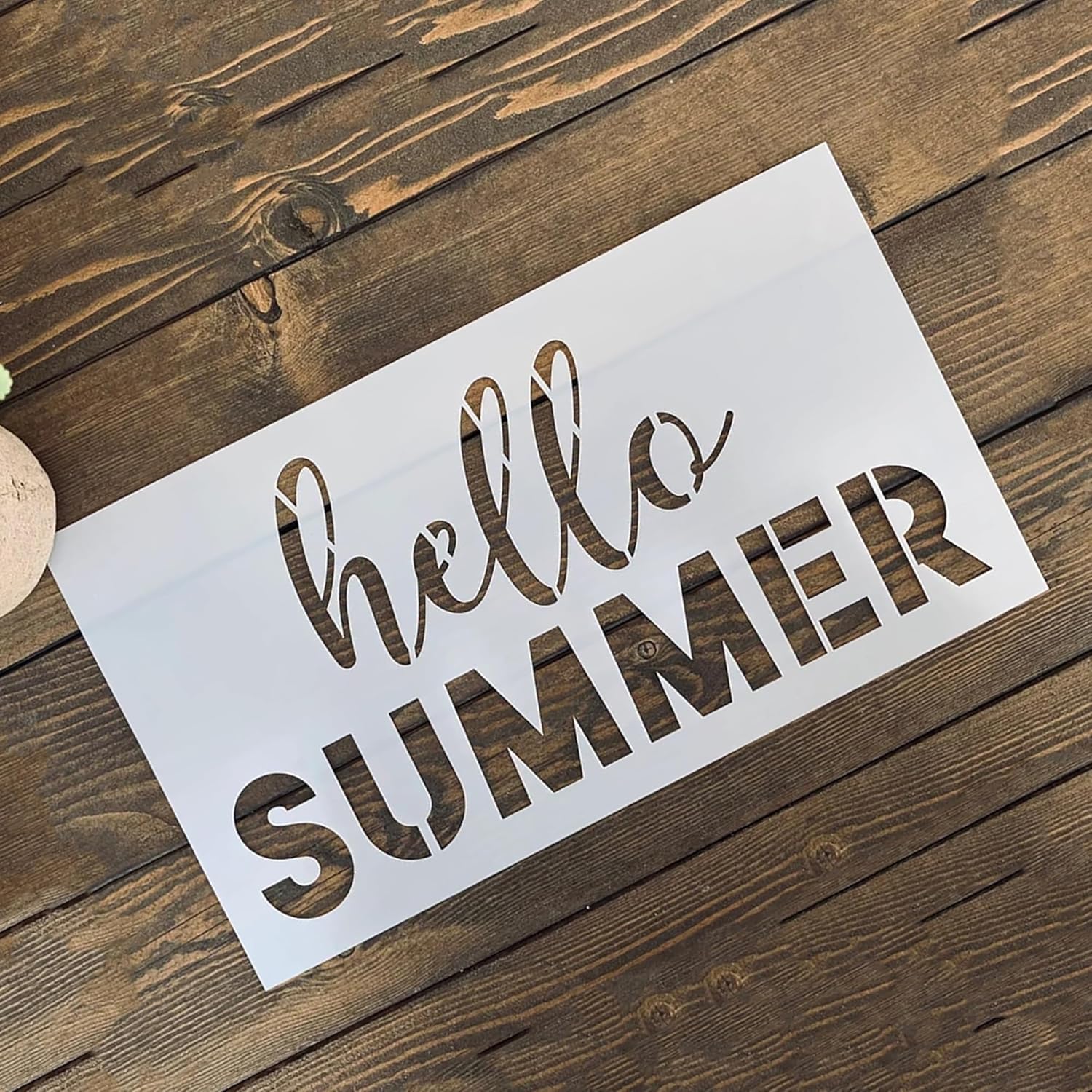 DIY summer stencil for home