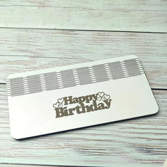 Cliths 3 Layer Wooden Money Holder Birthday Cash Gift Box MDF Bill Display Stand for Special Occasions