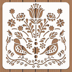 reusable spliced flower painting stencil for diy art and craft