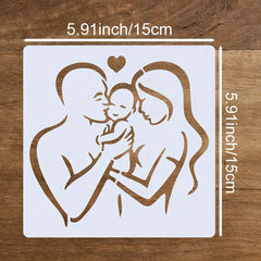 4pc parents kids templates