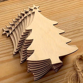 wooden christmas tree ornaments diy