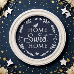 easy to use home sweet home stencil for canvas art