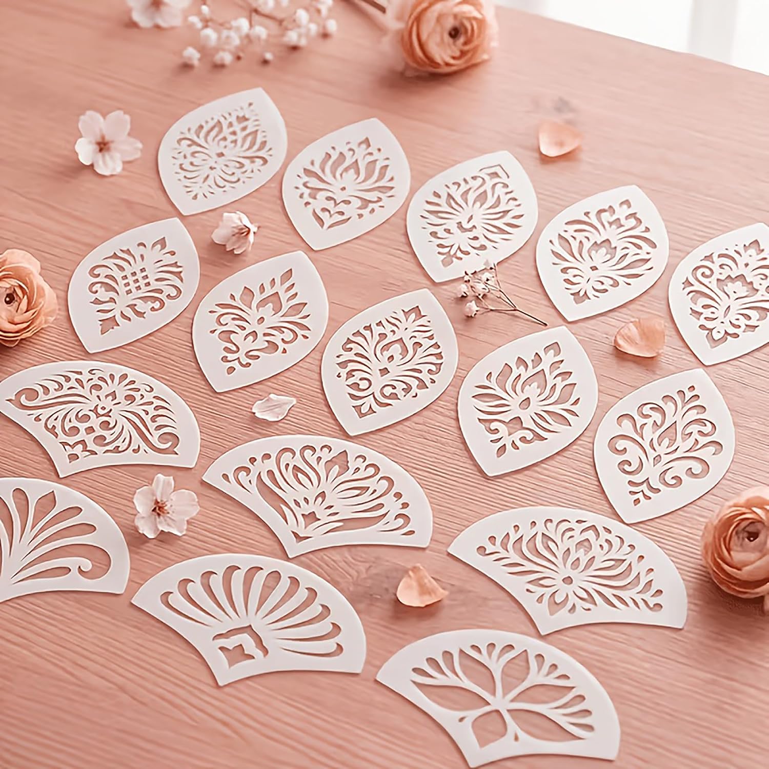 ornamental stencil for fabric and canvas