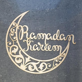 Cliths Ramadan Kareem Wooden Sign Islamic Wall Decor Eid Mubarak Home Decoration DIY Craft Ramadan Decor