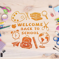 reusable back to school craft stencil