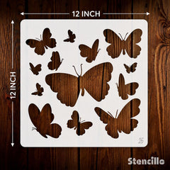 butterfly painting stencil for walls