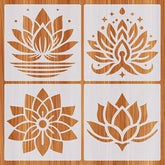 Lotus stencil set