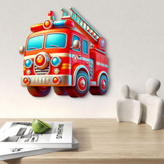 printed mdf delivery truck cutout for children's room