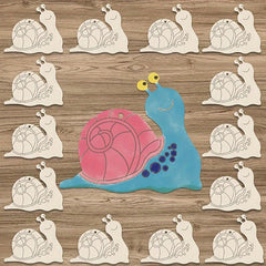 diy snail painting bases