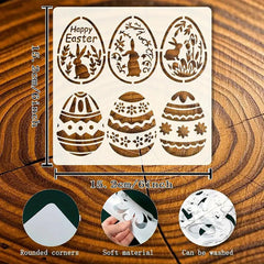 easter egg bunny stencil