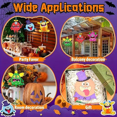 Paintable wooden spooky figures for custom Halloween décor