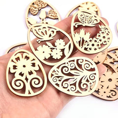 wooden easter eggs for diy