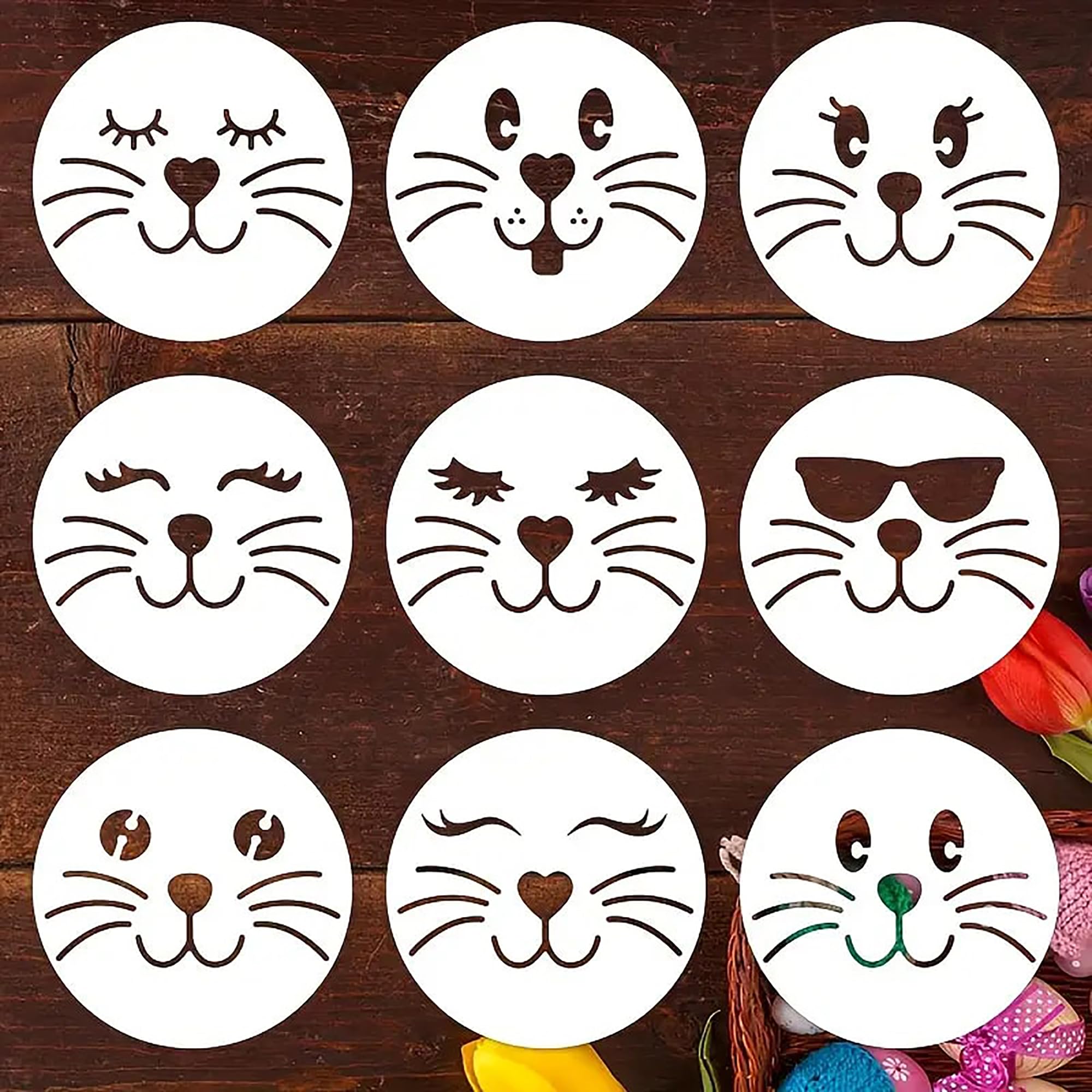 bunny stencil face paint for easter stencil reusable stencils for painting reusable stencils for wall painting happy easter stencil face painting stencil for kids face stencils for painting
