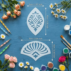paisley pattern stencil for fabric painting