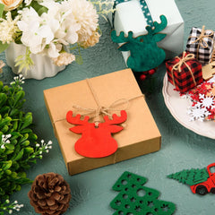 Christmas tree ornaments with twine