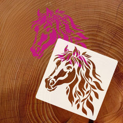 horse design stencil for home decor