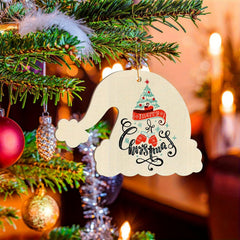 santa claus wooden holiday decorations