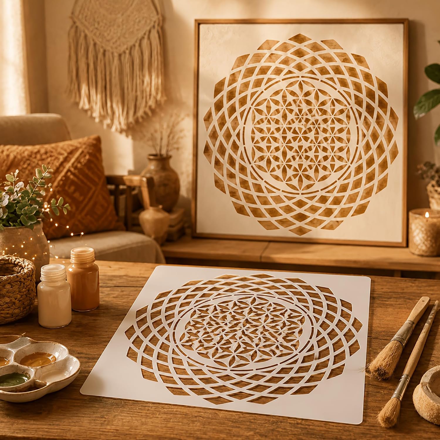 reusable pet stencil for canvas painting